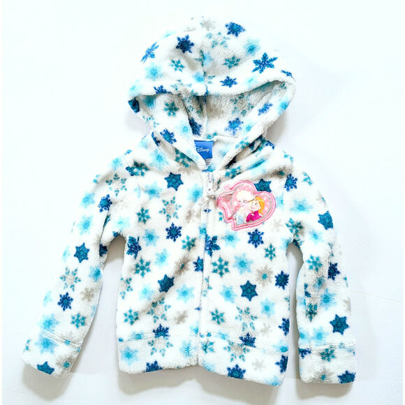 ❄️ Disney Frozen Elsa & Anna Fleece Hoodie Jacket | Toddler Girls Size 2T ❄️ - Picture 4 of 8
